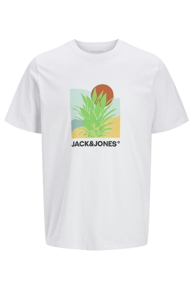 JJBARBADOS TEE SS CREW NECK 12269416 WHITE